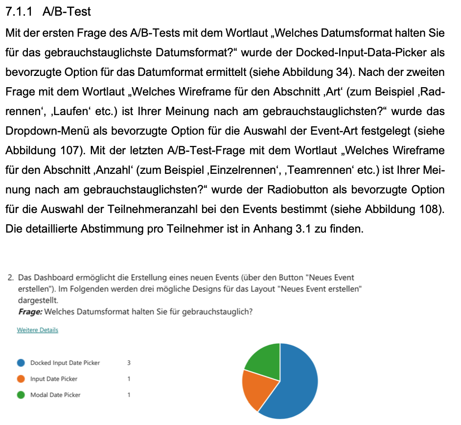 Ergebnisse A/B-Test Datumsformat