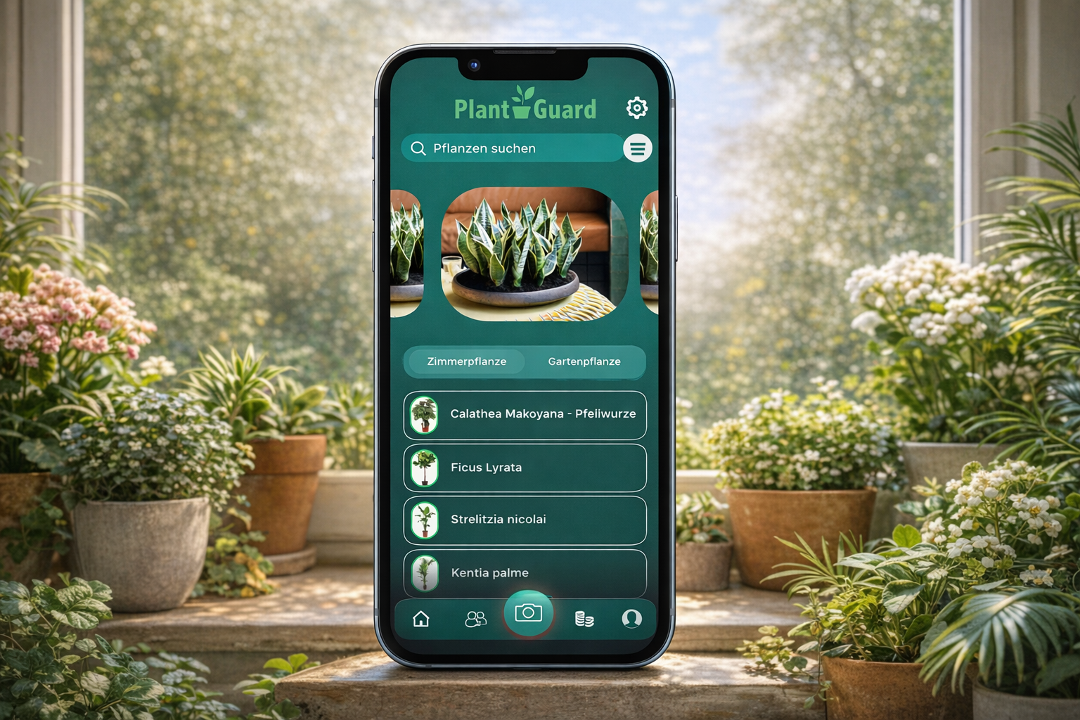 PlantGuard Dashboard Vorschau
